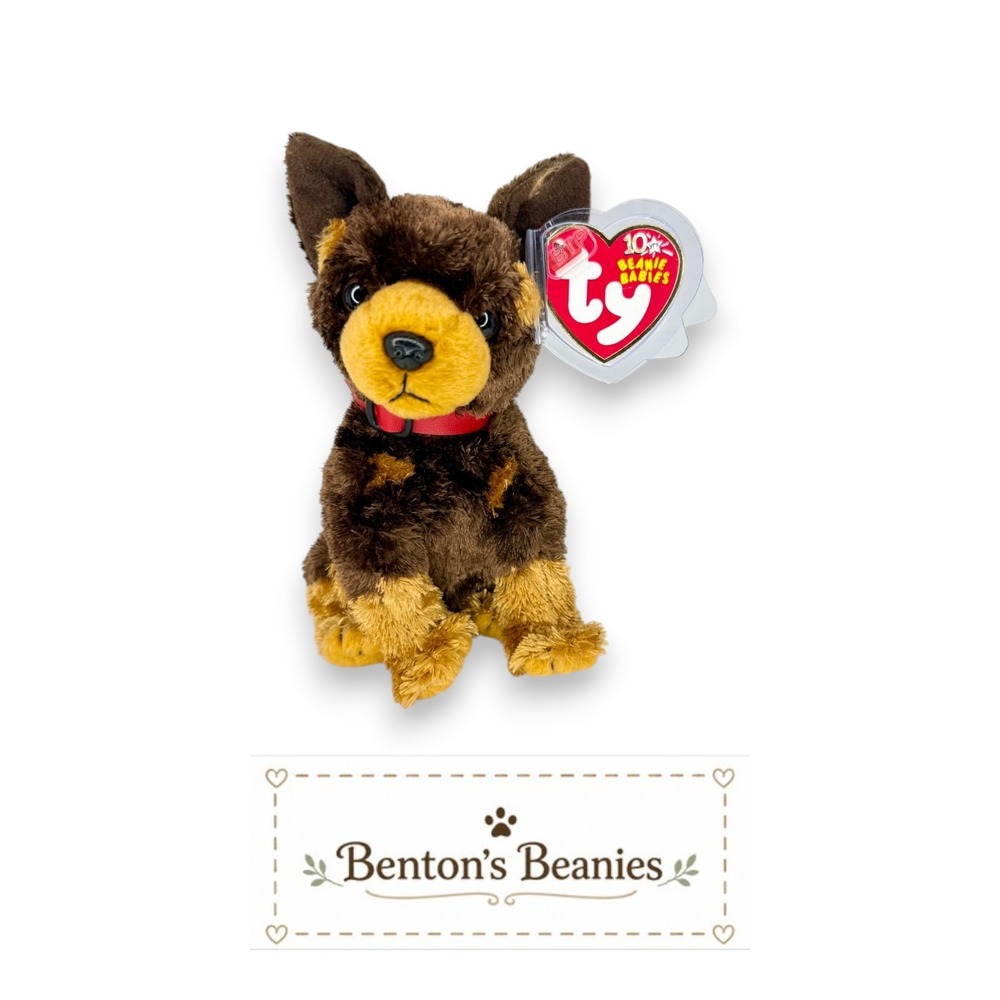 Amigo the Dog Ty Beanie Baby | Loyal Doberman Pup 🐕 | Mint Heart Tag ⭐